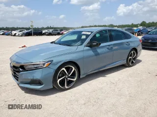 2021 Honda Accord Sport with VIN 1HGCV1F38MA028135, listed as a Copart auction lot 64569235 with 35,428 mi miles and Salvage title. Bid and sale history available at DreamBid. Image 1.