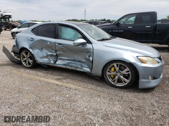 2008 Lexus IS 350 with VIN JTHBE262X82015702, listed as a Copart auction lot 58663435 with Not provided miles and Salvage title. Bid and sale history available at DreamBid. Image 4.