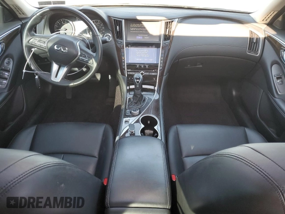 2019 Infiniti Q50 Luxe z VIN JN1EV7AR4KM554346, wystawiony jako Copart lot #53628745 z przebiegiem 57 795 mil mil oraz Szkoda całkowita • Salvage title. Historia ofert i sprzedaży dostępna na DreamBid. Obrazek 8.