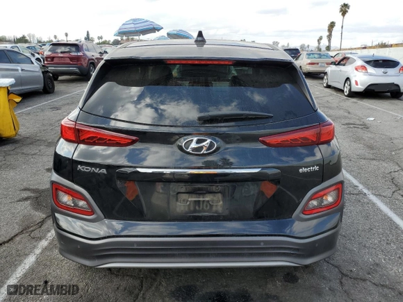 2019 Hyundai Kona Electric Ultimate with VIN KM8K53AG6KU022602, listed as a Copart auction lot 43669135 with 51,826 mi miles and Salvage Title. Bid and sale history available at carsss.com. Image 6.