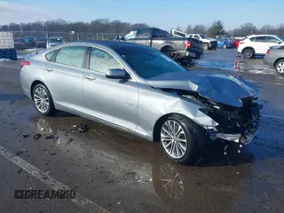 2016 Hyundai Genesis 3.8L with VIN KMHGN4JE0GU126374, listed as a IAAI auction lot 41640748 with 85,008 mi miles and . Bid and sale history available at DreamBid. Image 1.