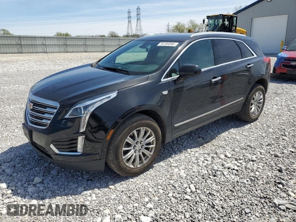 2017 Cadillac XT5 FWD with VIN 1GYKNARS2HZ131243, listed as a Copart auction lot 54189395 with 134,324 mi miles and Salvage Title. Bid and sale history available at DreamBid. Image 1.