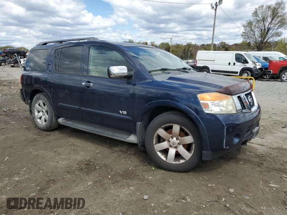2008 Nissan Armada SE z VIN 5N1AA08C08N622642, wystawiony jako Copart lot #53407325 z przebiegiem 135 415 mil mil oraz Czysty tytuł • Clean title. Historia ofert i sprzedaży dostępna na DreamBid. Obrazek 4.