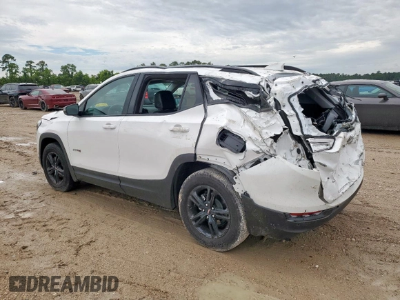 2024 GMC Terrain AT4 with VIN 3GKALYEG4RL184847, listed as a Copart auction lot 57438935 with 12,135 mi miles and Salvage title. Bid and sale history available at DreamBid. Image 2.