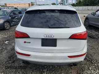 2014 Audi SQ5 Premium Plus with VIN WA1CGAFP3EA015123, listed as a Copart auction lot 69677294 with 59,328 mi miles and Salvage Title. Bid and sale history available at carsss.com. Image 6.
