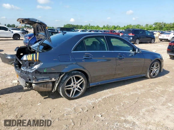 2014 Mercedes-Benz E 350 Sport with VIN WDDHF5KB0EB023003, listed as a Copart auction lot 58072945 with 130,393 mi miles and Salvage title. Bid and sale history available at DreamBid. Image 3.