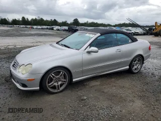 2005 Mercedes-Benz CLK-Class AMG with VIN WDBTK76G85T043932, listed as a Copart auction lot 72786774 with 105,682 mi miles and Salvage Title. Bid and sale history available at carsss.com. Image 1.