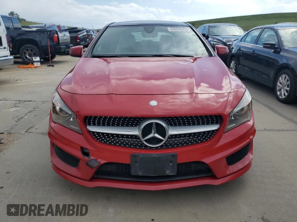 2016 Mercedes-Benz CLA with VIN WDDSJ4GB4GN374845, listed as a Copart auction lot 59809543 with 55,928 mi miles. Bid and sale history available at carsss.com. Image 5.