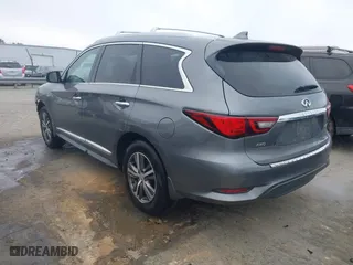 2019 Infiniti QX60 PURE with VIN 5N1DL0MM8KC569052, listed as a IAAI auction lot 41172254 with 85,993 mi miles. Bid and sale history available at carsss.com. Image 3.