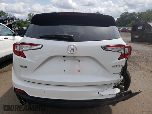 2020 Acura RDX w/Technology Pkg with VIN 5J8TC2H52LL035207, listed as a Copart auction lot 65811543 with 16,937 mi miles. Bid and sale history available at carsss.com. Image 6.