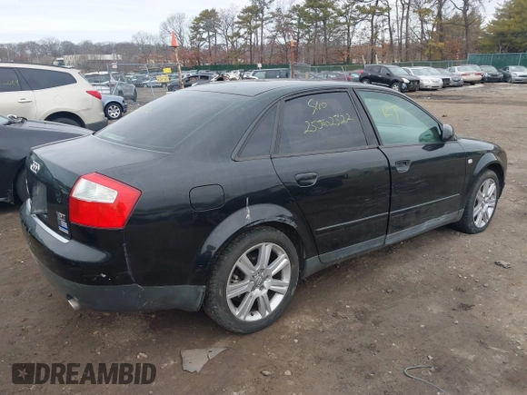 2003 Audi A4 1.8T with VIN WAULC68E73A239919, listed as a IAAI auction lot 41736041 with 999,999 mi miles. Bid and sale history available at carsss.com. Image 4.