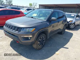 2021 Jeep Compass Trailhawk with VIN 3C4NJDDB8MT529176, listed as a IAAI auction lot 41984762 with 122,412 mi miles and . Bid and sale history available at DreamBid. Image 18.