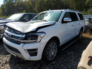 2023 Ford Expedition Max Platinum with VIN 1FMJK1M87PEA00560, listed as a Copart auction lot 74485924 with 24,456 mi miles and Salvage title. Bid and sale history available at DreamBid. Image 1.