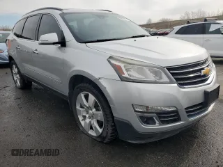2015 Chevrolet Traverse LTZ with VIN 1GNKVJKD9FJ382751, listed as a Copart auction lot 50823015 with 131,877 mi miles and Salvage Title. Bid and sale history available at DreamBid. Image 4.