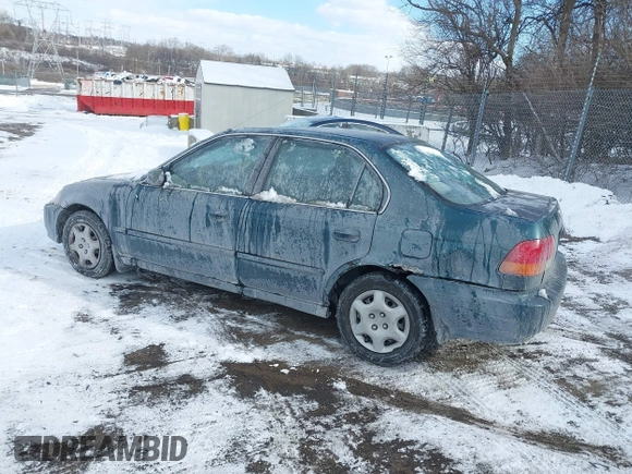 1998 Honda Civic EX with VIN 2HGEJ8647WH603464, listed as a IAAI auction lot 41376762 with 174,990 mi miles. Bid and sale history available at carsss.com. Image 3.
