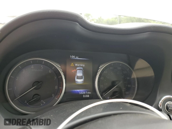 2014 Infiniti Q50 Premium with VIN JN1BV7AR1EM681496, listed as a Copart auction lot 61823625 with 53,261 mi miles and Salvage title. Bid and sale history available at DreamBid. Image 9.