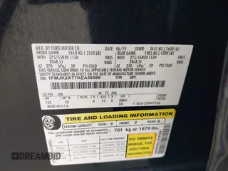 2019 Ford Expedition Max Limited with VIN 1FMJK2AT7KEA58580, listed as a IAAI auction lot 41902573 with 203,854 mi miles and . Bid and sale history available at DreamBid. Image 9.