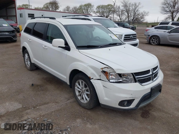 2014 Dodge Journey SXT z VIN 3C4PDCBB9ET222226, wystawiony jako IAAI lot #42056579 z przebiegiem 105 139 mil mil oraz . Historia ofert i sprzedaży dostępna na DreamBid. Obrazek 1.