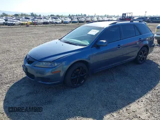 2006 Mazda 6 s Sport VE with VIN 1YVHP82D565M04589, listed as a IAAI auction lot 42082563 with 178,393 mi miles. Bid and sale history available at carsss.com. Image 2.