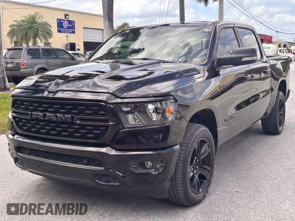 2022 Ram 1500 Big Horn with VIN 1C6RRFFG6NN283316, listed as a Copart auction lot 53666025 with 40,958 mi miles and Salvage Title. Bid and sale history available at carsss.com. Image 2.