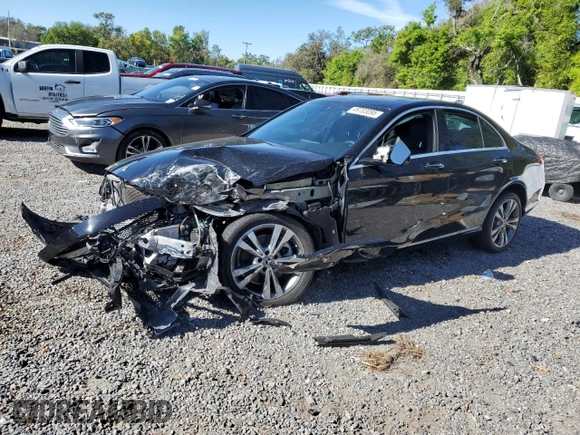 2021 Mercedes-Benz C 300 with VIN W1KWF8DB1MR605185, listed as a Copart auction lot 49703095 with Not provided miles and Non repairable. Bid and sale history available at DreamBid. Image 1.