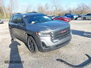 2021 GMC Acadia AT4 with VIN 1GKKNLLS4MZ166651, listed as a IAAI auction lot 41983963 with 44,727 mi miles. Bid and sale history available at carsss.com. Image 1.