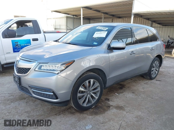 2016 Acura MDX w/Tech with VIN 5FRYD3H4XGB021609, listed as a IAAI auction lot 41459777 with 103,294 mi miles. Bid and sale history available at carsss.com. Image 17.