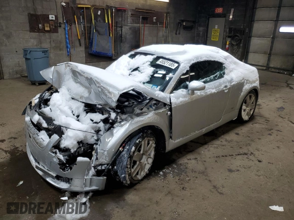 2004 Audi TT with VIN TRUWF28N541012137, listed as a Copart auction lot 45521185 with 37,480 mi miles and Salvage Title. Bid and sale history available at carsss.com. Image 1.