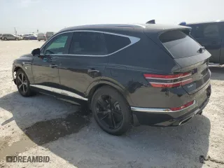 2022 Genesis GV80 with VIN KMUHBDSBXNU099121, listed as a Copart auction lot 64289034 with 28,009 mi miles and Salvage Title. Bid and sale history available at carsss.com. Image 2.