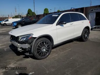 2018 Mercedes-Benz GLC 300 with VIN WDC0G4JB7JV115776, listed as a Copart auction lot 56400685 with 53,286 mi miles and Salvage title. Bid and sale history available at DreamBid. Image 1.