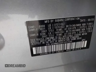 2023 Subaru Ascent Limited с VIN 4S4WMAUDXP3457596, выставлен на аукционе IAAI как лот 42078735 с пробегом Не указан миль и . История ставок и продаж доступна на DreamBid. Изображение 9.