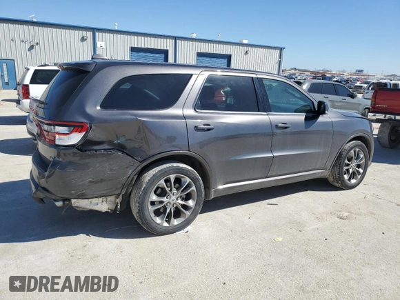 2019 Dodge Durango GT Plus with VIN 1C4RDHDG7KC824435, listed as a Copart auction lot 48637995 with 105,543 mi miles and Salvage Title. Bid and sale history available at carsss.com. Image 3.