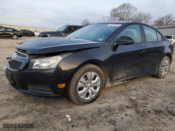 2014 Chevrolet Cruze LS with VIN 1G1PB5SHXE7185691, listed as a Copart auction lot 48972695 with 134,743 mi miles and Salvage Title. Bid and sale history available at carsss.com. Image 1.