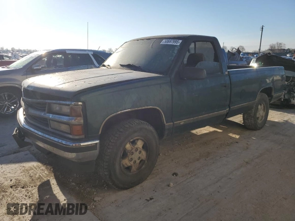1995 Chevrolet Silverado 1500 with VIN 1GCEK14KXSZ256694, listed as a Copart auction lot 50697995 with Not Provided miles and Salvage Title. Bid and sale history available at DreamBid. Image 1.