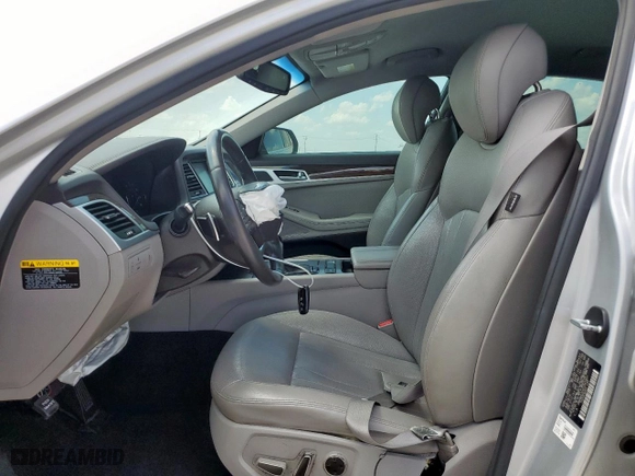 2015 Hyundai Genesis 3.8L with VIN KMHGN4JE4FU043951, listed as a Copart auction lot 50373415 with 64,079 mi miles and Salvage Title. Bid and sale history available at carsss.com. Image 7.