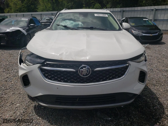 2021 Buick Envision Avenir with VIN LRBFZRR41MD122678, listed as a Copart auction lot 43330185 with 0 mi miles and Salvage Title. Bid and sale history available at carsss.com. Image 5.