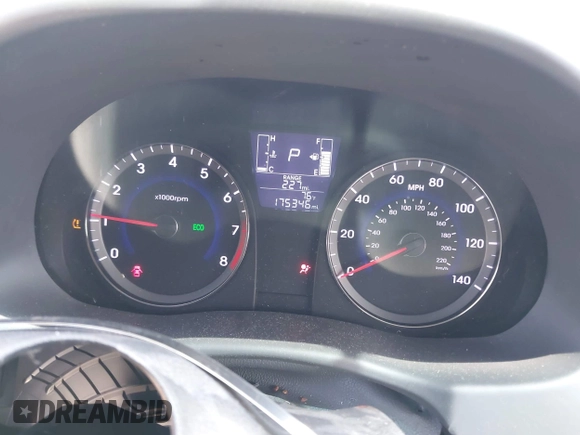 2015 Hyundai Accent GLS with VIN KMHCT4AE0FU896593, listed as a IAAI auction lot 42081643 with 175,346 mi miles and . Bid and sale history available at DreamBid. Image 7.
