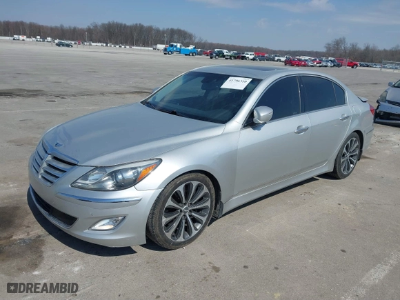 2013 Hyundai Genesis 5.0L R-Spec with VIN KMHGC4DH1DU233537, listed as a IAAI auction lot 41796310 with 170,220 mi miles. Bid and sale history available at carsss.com. Image 17.
