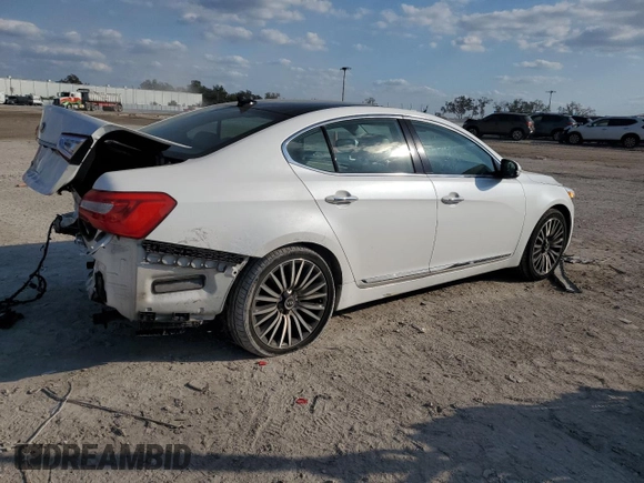 2014 Kia Cadenza Premium with VIN KNALN4D79E5132386, listed as a Copart auction lot 44156545 with 60,780 mi miles and Salvage Title. Bid and sale history available at carsss.com. Image 3.