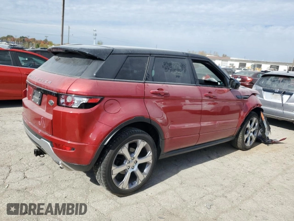 2014 Land Rover Range Rover Evoque Dynamic with VIN SALVT2BGXEH858239, listed as a Copart auction lot 76746514 with Not provided miles and Salvage title. Bid and sale history available at DreamBid. Image 3.