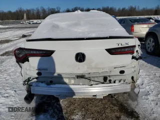 2024 Acura TLX w/A-Spec Package with VIN 19UUB6F55RA000943, listed as a Copart auction lot 41744435 with 7,726 mi miles and Salvage Title. Bid and sale history available at carsss.com. Image 6.