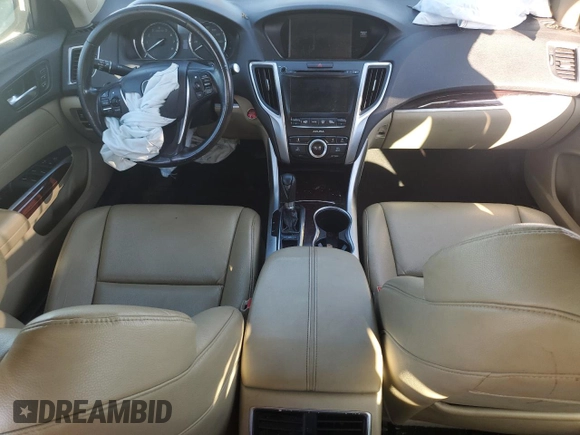 2015 Acura TLX with VIN 19UUB1F38FA014400, listed as a Copart auction lot 53042475 with Not provided miles and Salvage title. Bid and sale history available at DreamBid. Image 8.