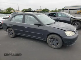 2001 Honda Civic EX with VIN 2HGES26761H549152, listed as a Copart auction lot 55165305 with 194,758 mi miles and Clean Title. Bid and sale history available at carsss.com. Image 4.