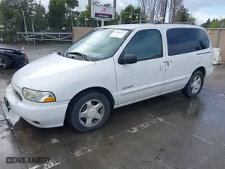 1999 Nissan Quest GXE with VIN 4N2XN11T7XD806349, listed as a IAAI auction lot 41802171 with 154,526 mi miles. Bid and sale history available at carsss.com. Image 2.