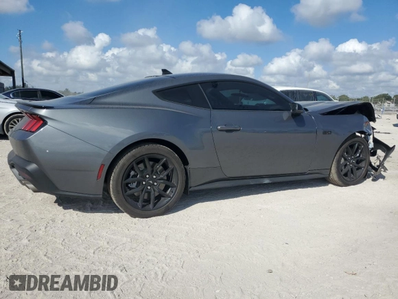 2024 Ford Mustang GT with VIN 1FA6P8CF9R5433682, listed as a Copart auction lot 44315325 with 1,574 mi miles and Salvage Title. Bid and sale history available at DreamBid. Image 3.