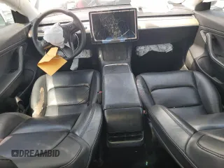 2021 Tesla Model 3 Standard Range Plus with VIN 5YJ3E1EA1MF871986, listed as a Copart auction lot 53389475 with Not Provided miles and Salvage Title. Bid and sale history available at DreamBid. Image 8.