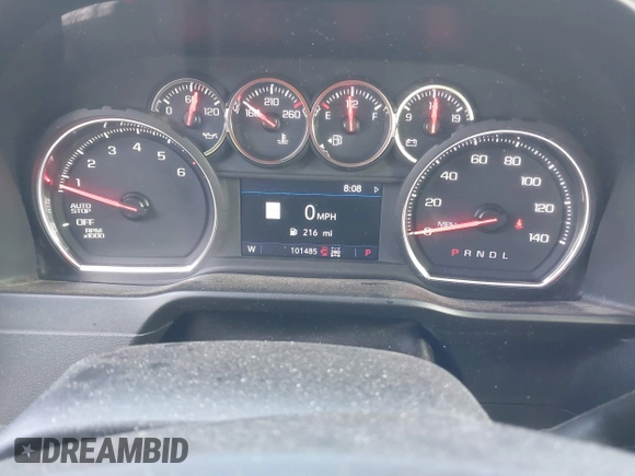 2019 Chevrolet Silverado 1500 LT with VIN 1GCUYDED5KZ218933, listed as a IAAI auction lot 41923954 with 101,485 mi miles. Bid and sale history available at carsss.com. Image 7.