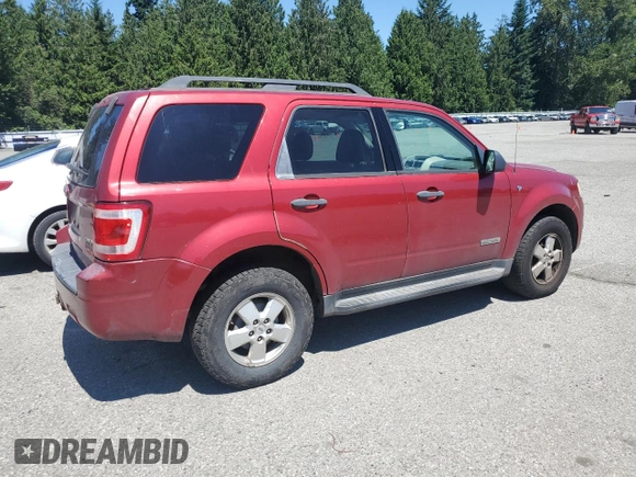 2008 Ford Escape XLT with VIN 1FMCU93128KA72839, listed as a Copart auction lot 63145615 with 202,711 mi miles and Clean title. Bid and sale history available at DreamBid. Image 3.