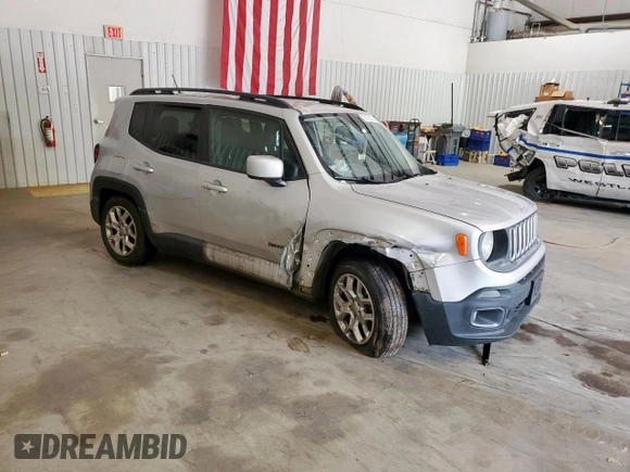 2017 Jeep Renegade Latitude with VIN ZACCJABB3HPG54169, listed as a Copart auction lot 59156235 with 142,892 mi miles and Salvage title. Bid and sale history available at DreamBid. Image 4.