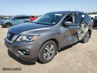 2020 Nissan Pathfinder S with VIN 5N1DR2AN4LC590277, listed as a Copart auction lot 47767235 with 59,451 mi miles and Salvage Title. Bid and sale history available at carsss.com. Image 1.